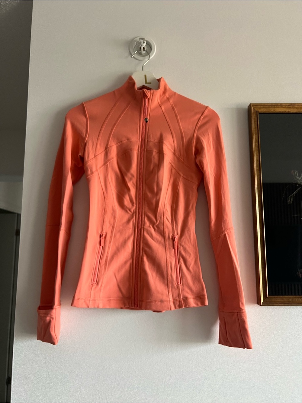 lululemon athletica Coral-Orange Full-Zip Utility Jacket